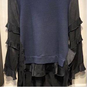 Zara sweatshirt, blue/black, size XS